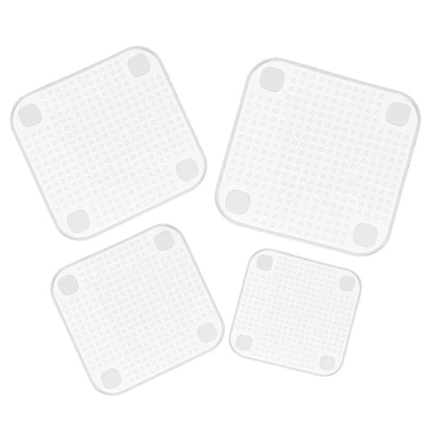 4Pcs/lot Reusable Silicone Wrap Seal Food Fresh Keeping Wrap Lid Cover